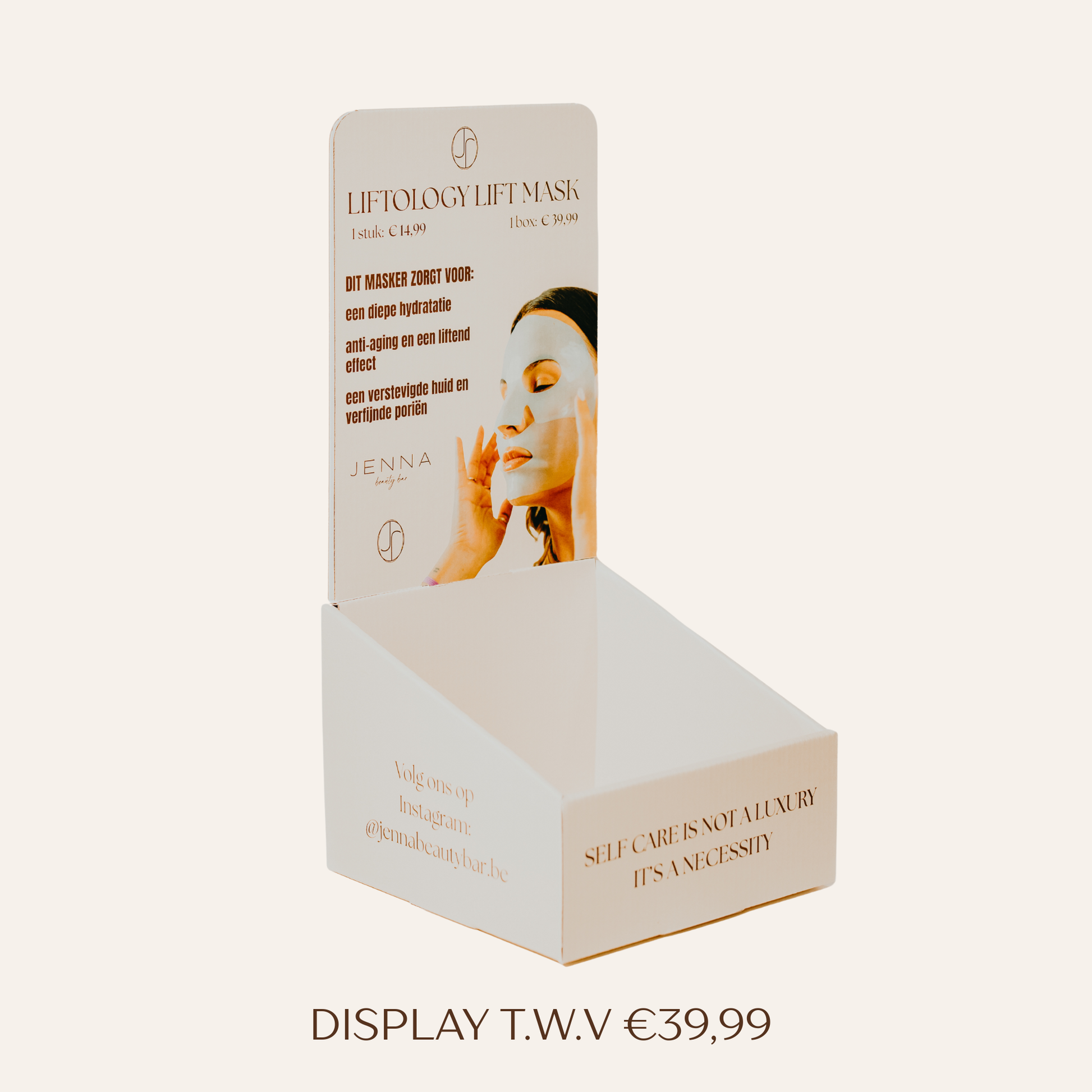 B2B 15 maandboxen + 2 gratis maandboxen (68 maskers) met toonbank display | Face masks