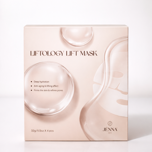 LIFTOLOGY LIFT face mask | Box met 4 maskers | Collageen anti-aging masker voor huidverstrakking