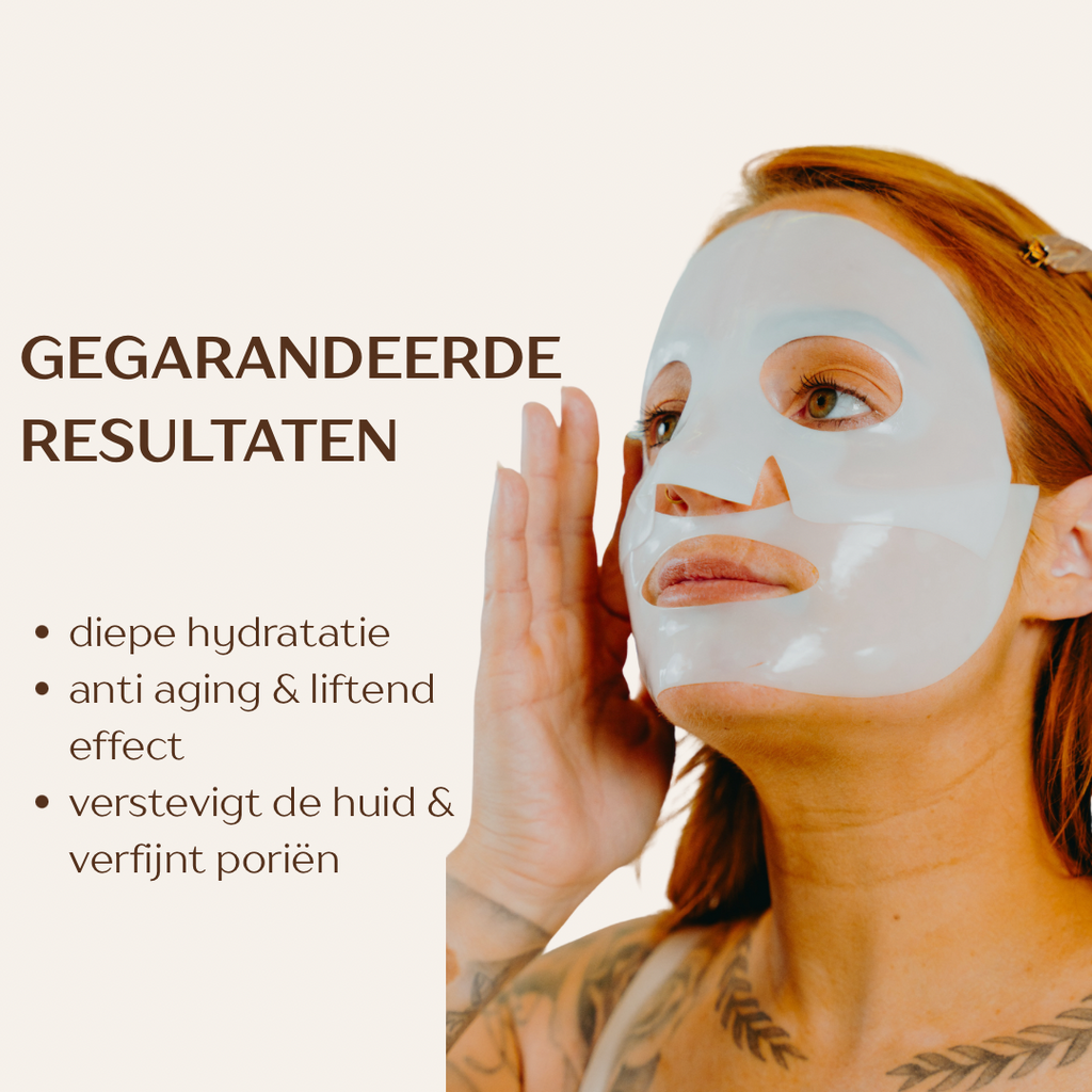 LIFTOLOGY LIFT face mask | Box met 4 maskers | Collageen anti-aging masker voor huidverstrakking